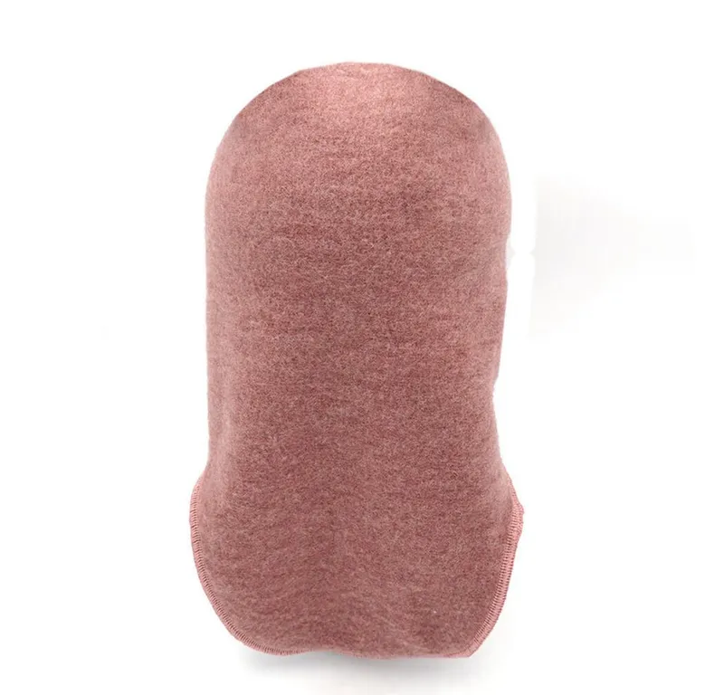 Maximo Maximo Schlupfmütze GOTS MINI-Schlupfmütze Wollfleece, Jerseyfutter (1-St) Wollfleece, Rot, – Produktbild 3 von 4