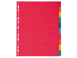 Exacompta 10 Exacompta Register, Colorspan-Karton, 10 Taben neutral, 225 g/m², DIN A4 Maxi, sortiert – Produktbild 1 von 1