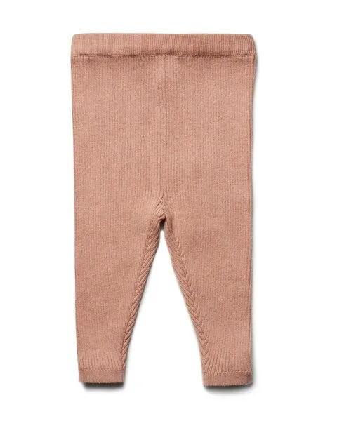 Puri Organic Puri Organic Kleinkinder Legging Rippenstrick Bio Baumwolle Wolle, Ziegel, – Produktbild 1 von 2