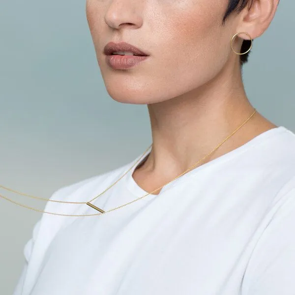 Jonathan Radetz Jewellery Jonathan Radetz Jewellery Stecker SPIRAL, Gold 585, 14 Karat, Durchmesser 10 - 30 mm, Handmade in Germany – Produktbild 3 von 3