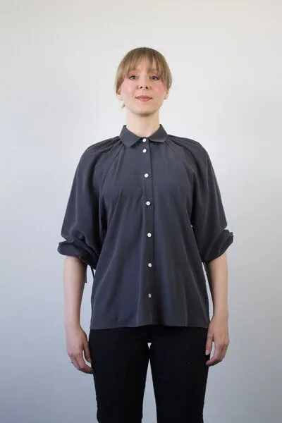 Skrabak Skrabak Bluse Stella aus Modal mit weiten Ärmeln, Rosa, – Produktbild 2 von 4