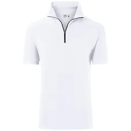 HAKRO HAKRO Zip-Shirt Piquè ECO #534 Gr. M weiß – Produktbild 1 von 1