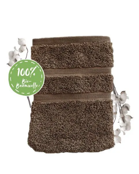 NATURAWALK NATURAWALK Handtuch aus 100% Bio-Baumwolle Milano Deluxe, Taupe, – Produktbild 2 von 2