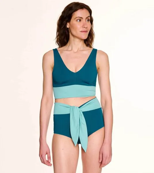 MYMARINI MYMARINI Wendbare Wonder Shorts mit Shape-Effect aus ECONYL, Eucalyptus-petrol, – Produktbild 3 von 4