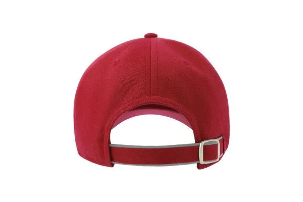 Atlantis Headwear Atlantis Headwear reflektierende Cap mit einem Metallverschluss, Rot, – Produktbild 4 von 4