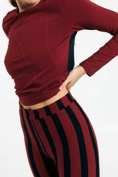 Suite 13 Lab Suite 13 Lab Ulmo Leggings, Weinrot-schwarz, – Produktbild 2 von 3
