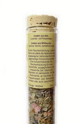 Crystal and Sage Crystal and Sage Bio Räuchermischung Liebe und Harmonie mit Lavendel und Rosenblüten – Produktbild 1 von 1
