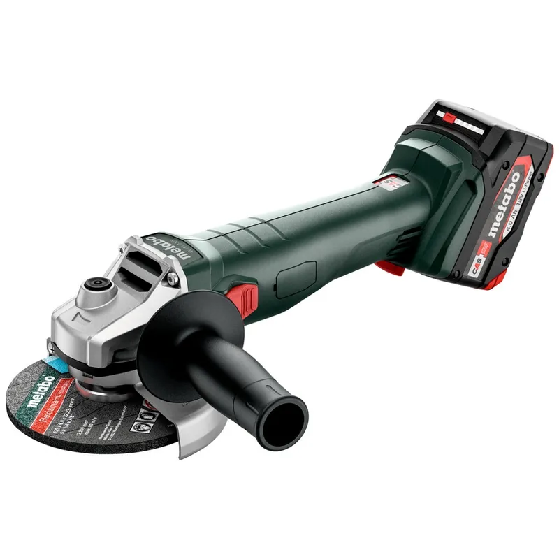 Metabo Metabo Akku-Winkelschleifer W 18 7-125, metaBOX 165 L, 18V 2x4Ah Li-Power + ASC 55 – Produktbild 1 von 1
