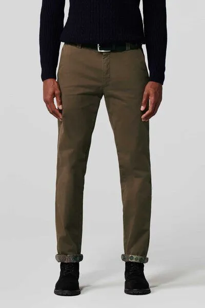 Meyer MEYER Thermo Fine Twill Chino, Braun (taupe), – Produktbild 1 von 3