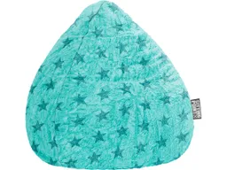 Sitzsack "fluffy stars L", 70 x 90 cm, türkis – Produktbild 1 von 1