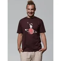 watapparel watapparel T-Shirt Unisex Astronaut says Hi, Red brown, – Produktbild 1 von 1