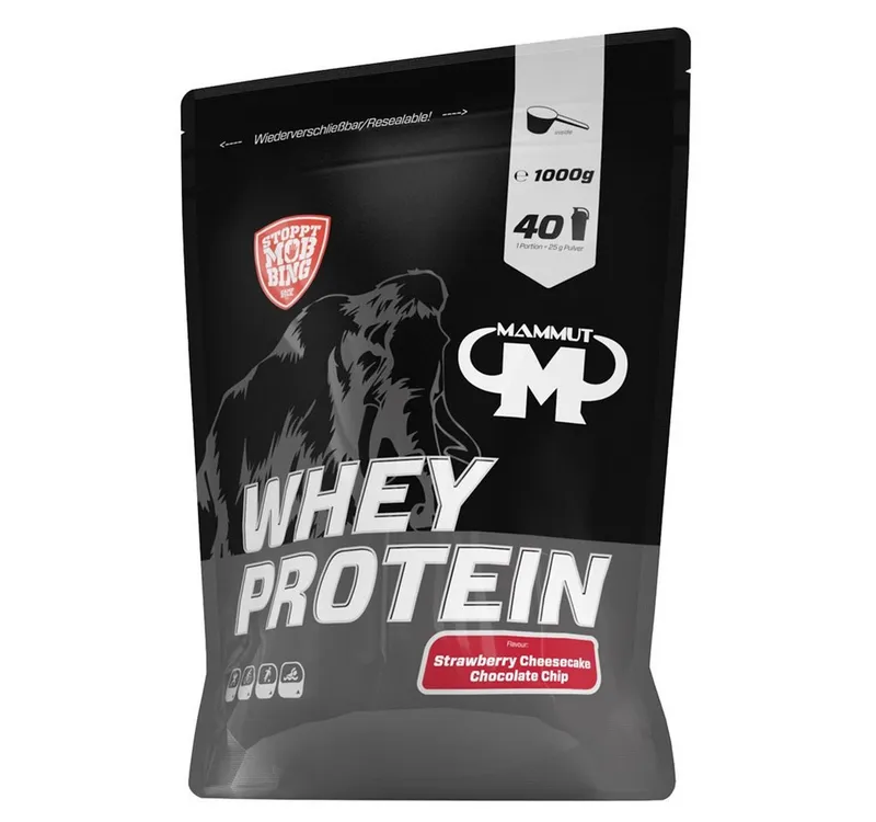 Mammut Nutrition Mammut Nutrition Whey Protein 1000 g Strawberry Cheesecake Chocolate Chip – Produktbild 3 von 6