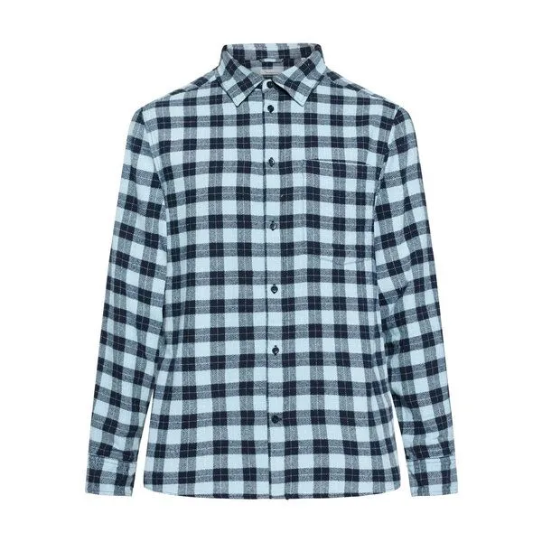 KnowledgeCotton Apparel KnowledgeCotton Apparel Kariertes Checked Hemd Loose Fit aus Bio-Baumwolle, Blau (blue check), – Produktbild 3 von 3