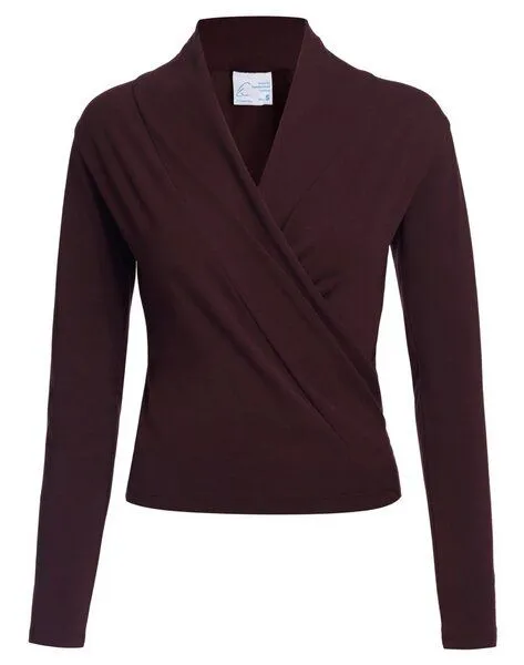 ESPARTO ESPARTO Wickelshirt "Dhaara", Aubergine, – Produktbild 3 von 3