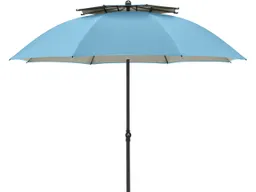 Doppler doppler Sonnenschirm "GS WINDPROFI NEO" mit Tragetasche Ø 200 cm, blau – Produktbild 1 von 1