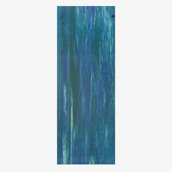 Manduka Manduka eKO SuperLite® Travel Mat Yogamatte, Blue toad marble (blau), – Produktbild 2 von 4