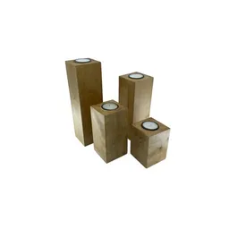 Lajos Varga Lajos Varga 4er-Set Teelichthalter groß Bergahorn Höhe 10 - 25 cm – Produktbild 1 von 1