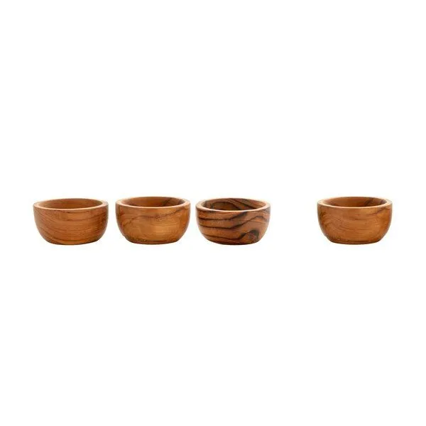 Originalhome Originalhome Salz- und Pfefferstreuer mit Löffel aus recyceltem Teakwurzelholz, Natur, – Produktbild 1 von 2