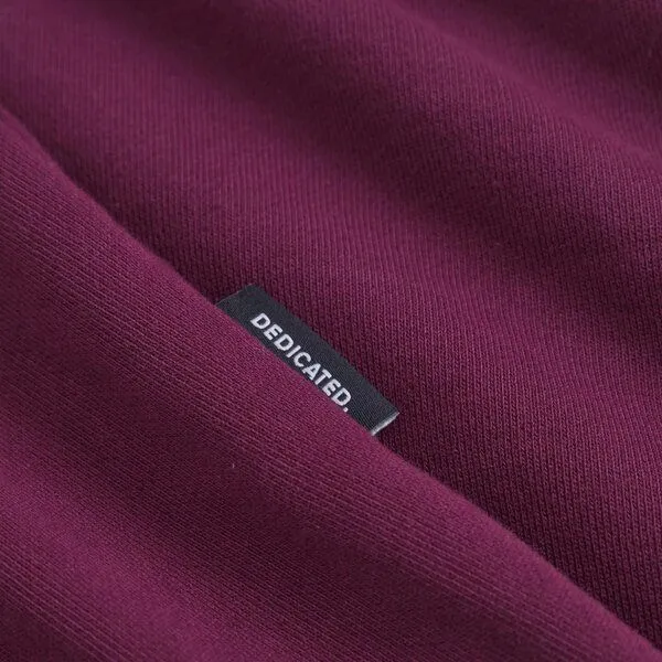 Dedicated DEDICATED Sweatshirt Malmoe Base aus Bio-Baumwolle, Rot (fig red), – Produktbild 3 von 4