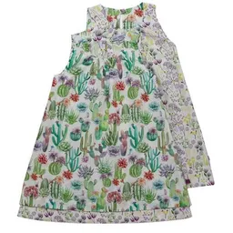 Enfant Terrible Enfant Terrible Wendekleid Kakteen und Blumen in weiss-grün – Produktbild 1 von 1