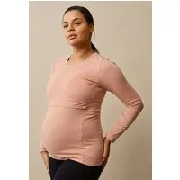 Boob Umstands- und Stillshirt Classic Langarmshirt von boob, Papaya, – Produktbild 1 von 1