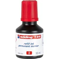 Edding Edding Nachfülltinte "T25" für Permanentmarker, Rot, – Produktbild 2 von 2