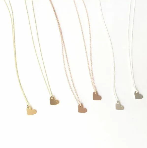 BELLYBIRD Jewellery BELLYBIRD Jewellery Kinderkette - kleines Herz, Anhänger/ Silber/ Silber vergoldet/ Rosé, Silber, – Produktbild 2 von 4