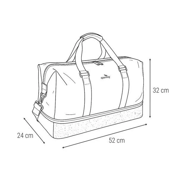 Sperling Sperling "Weekly" Weekender aus Kork und recyceltem PET, Raven midnight (schwarz), – Produktbild 4 von 4