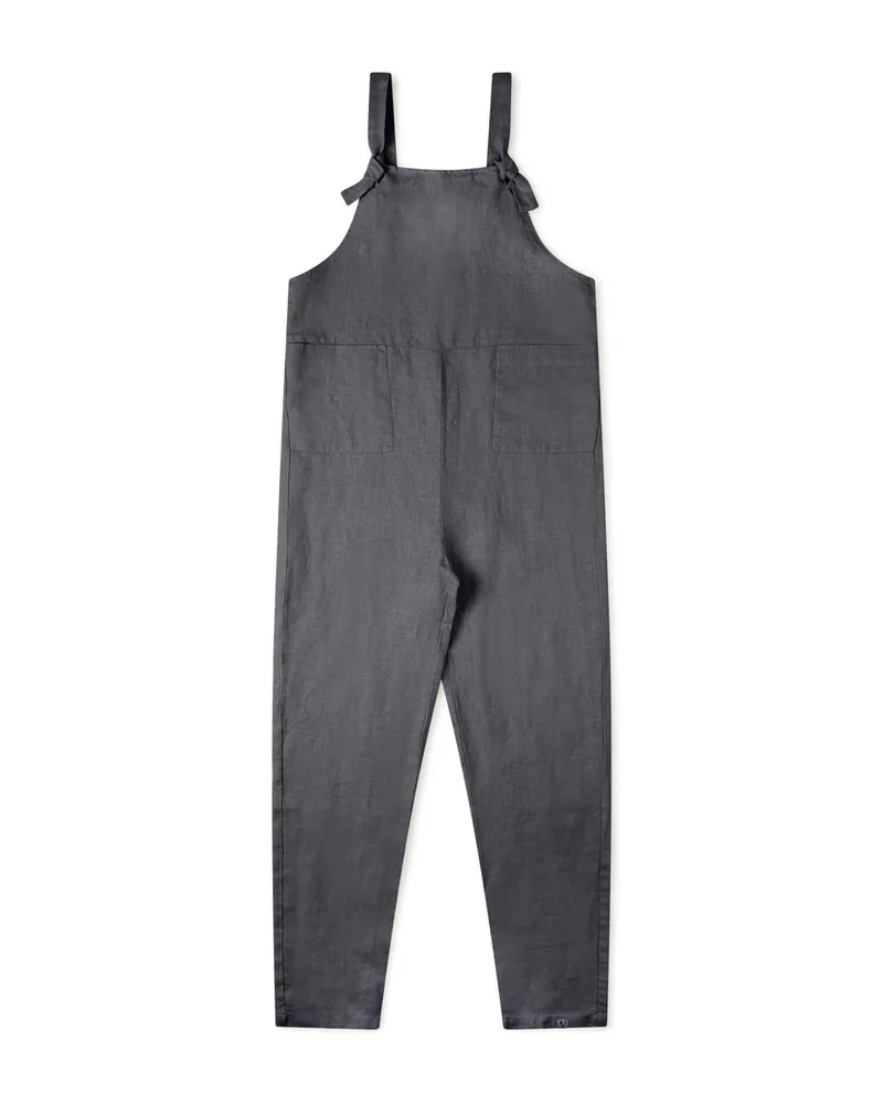MATONA MATONA Damen vegan Overall Leinen Sturmblau, Hellblau, – Produktbild 1 von 2