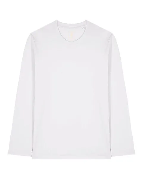 YTWOO YTWOO Basic Unisex Langarmshirt aus 100% Biobaumwolle, Weiß, – Produktbild 1 von 3