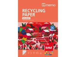 Memo memo Schulheft A4 Nr. 28 kar. 5mm m. 2 Rändern – Produktbild 1 von 1