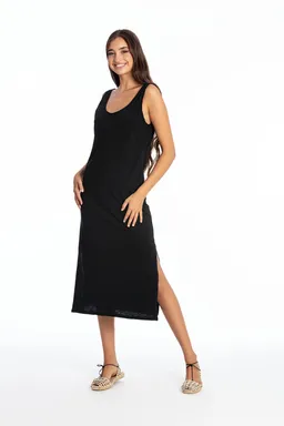 RAVENS VIEW IBIZA RAVENS VIEW IBIZA Damen vegan Kleid Demi Schwarz – Produktbild 1 von 1