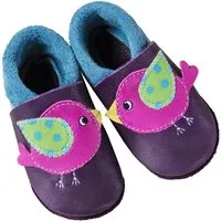 Orangenkinder Kinder Lederpuschen Krabbelschuhe Bio-Leder "Vögelchen" Gr. 20/21 – Produktbild 1 von 1