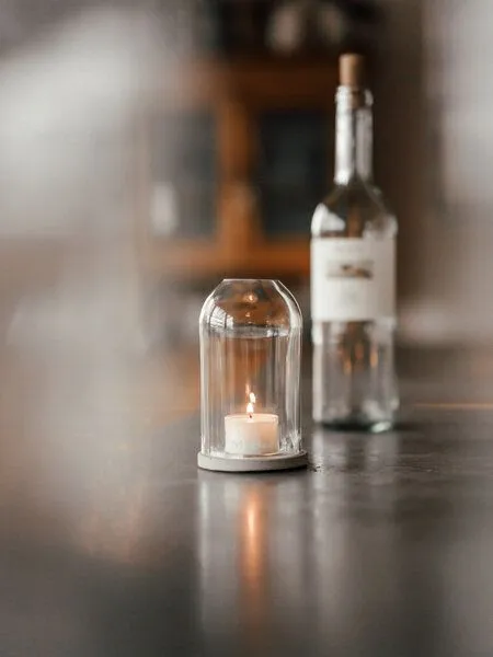 MaBe Windlicht Oh.Ha - Design by MaBe - clean und puristisch - das Kürzere, Transparent, – Produktbild 3 von 4