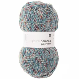Rico Design Rico Design Superba Bamboo superwash Konfetti Blau – Produktbild 1 von 1