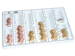 Wedo Wedo Geldzählbrett 6 Rillen/8 Münzräume – Produktbild 1 von 1