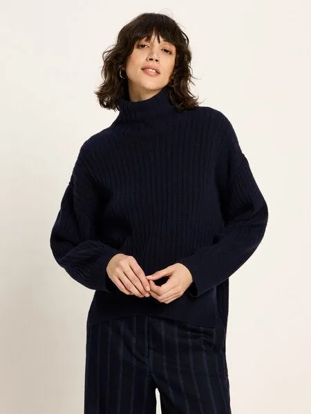 LANIUS LANIUS Rippenpullover, Midnight, – Produktbild 1 von 4