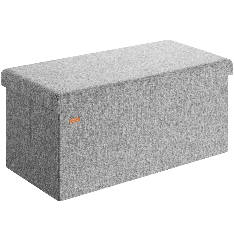 Casaria® Sitzbank Grau 80x40x40cm MDF faltbar, Grau, – Produktbild 1 von 2