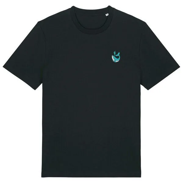 LIGARTI Besticktes T-Shirt – Walter der Wal – LIGARTI Tiermanufaktur, Cremeweiß, – Produktbild 3 von 3