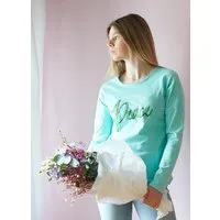 SPARKLES OF LIGHT SPARKLES OF LIGHT Yoga Shirt | PEACE WITH ME & YOU, Türkis (grün), – Produktbild 1 von 1