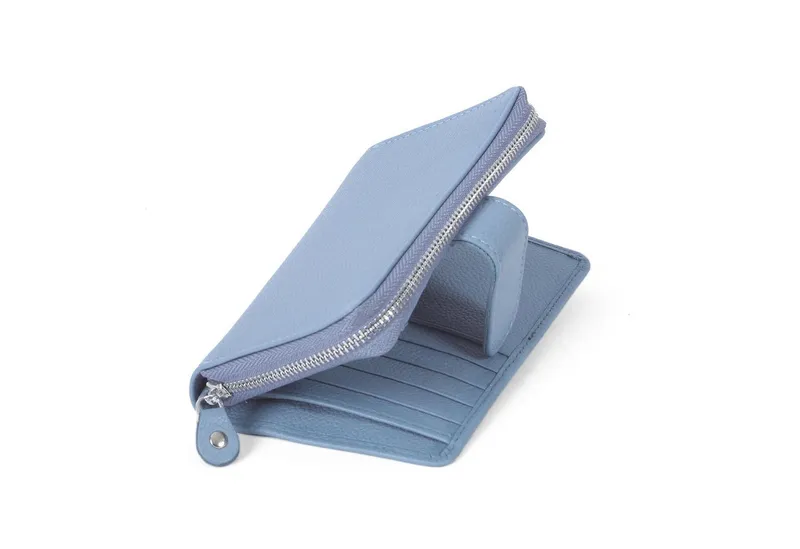 Margelisch Margelisch Geldbörse Madrid 1, LGW zertifiziertes Leder, Blau, – Produktbild 3 von 5