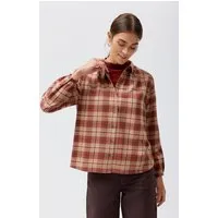 People Wear Organic People Wear Organic Flanell Langarm Bluse, braun karriert – Produktbild 1 von 1