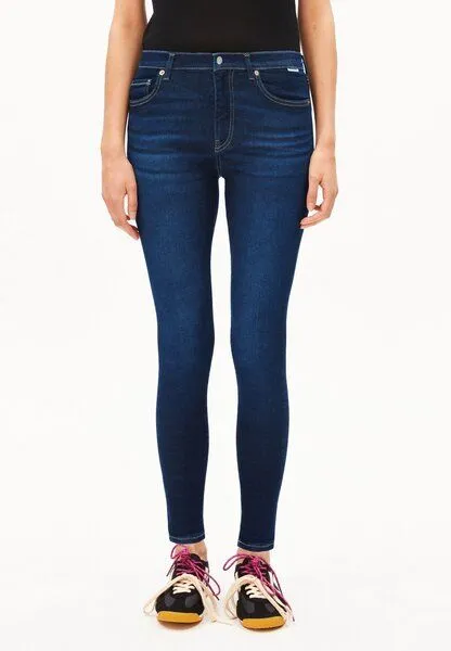 ARMEDANGELS ARMEDANGELS TILLAA Damen Skinny Jeans aus Baumwoll Mix, Blue, – Produktbild 1 von 4