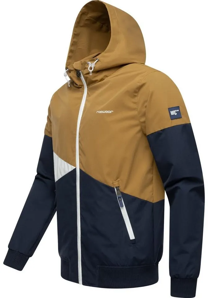 ragwear ragwear Outdoorjacke Renad Ultraleichte wasserdichte Herren Übergangsjacke mit Kapuze, Blau, – Produktbild 3 von 4