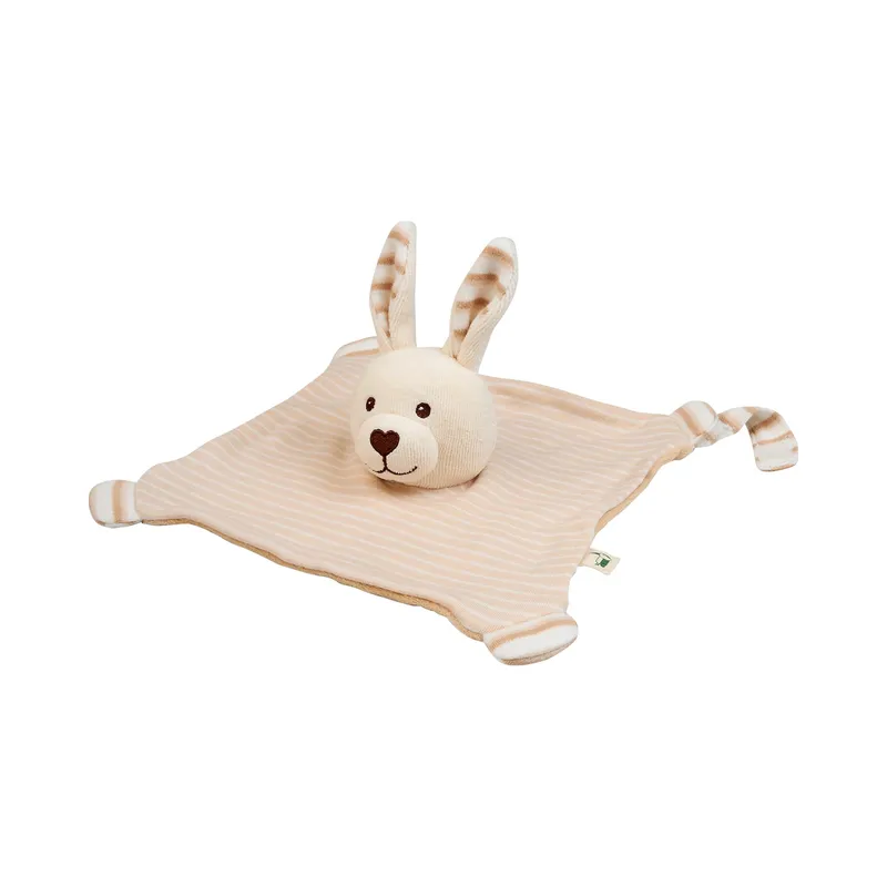 Grünspecht Grünspecht Schnuffeltuch Hase Bio-Baumwolle Maße 23,5 x 21,5 cm, Natur, – Produktbild 1 von 5