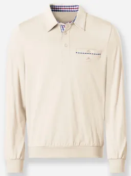 marco donati Langarm-Shirt stein – Produktbild 1 von 1