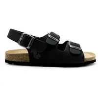 thies Vegane thies ® Eco Bio Backstrap Sandale aus rec. PET mit Kork-Tieffussbett, Obsidian grey, – Produktbild 1 von 1