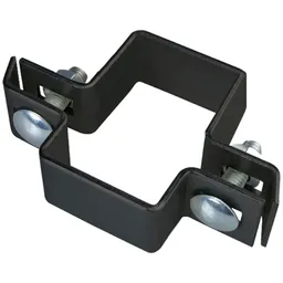 Alberts ALBERTS Mittelschelle für Vierkantpfosten, verzinkt, anthrazit Kst.b, für Pfosten 60x40mm – Produktbild 1 von 1