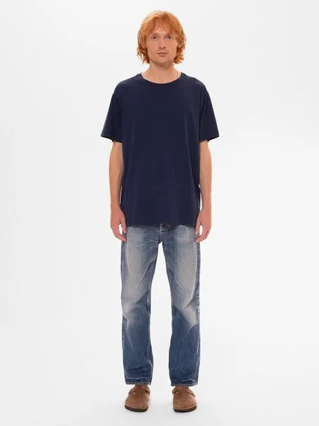 Nudie Jeans Nudie Jeans Herren T-Shirt "Roffe", French blue (blau), – Produktbild 1 von 4