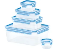 EMSA EMSA 5er-Set Frischhaltedosen "Clip & Close" 0,2/0,55/1,0/1,2/2,2 l, aus Kunststoff – Produktbild 1 von 1